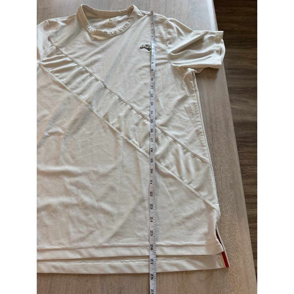 Tracksmith Van Cortlandt Tee in Ivory Stripe Men's Size Large - Picture 9 of 9